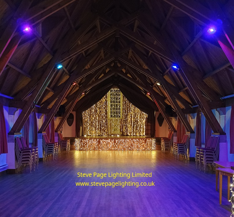 fortingall wedding fairylights backdrop