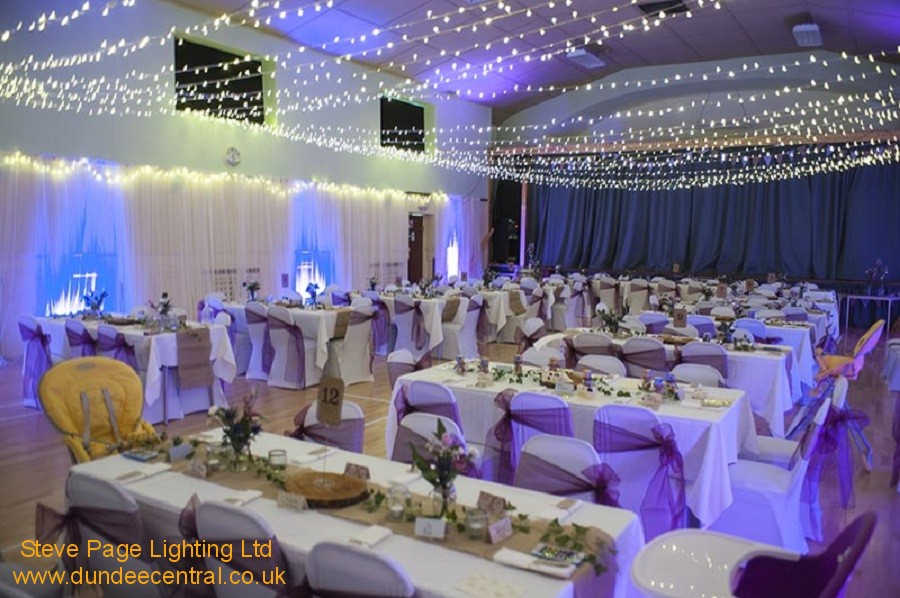 lighting hire at monikie hall for weddings